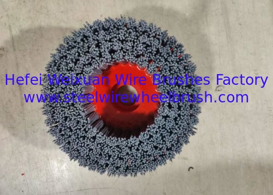 Customizable 150mm Abrasive Nylox Rotary Deburring Brushes for Sheet Metal supplier