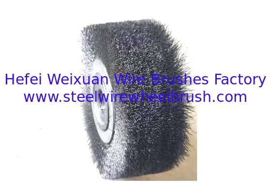 100 X 120mm Industrial Steel Wire Curved Wood Polish Wire Brush Roller supplier