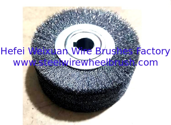 100 X 120mm Industrial Steel Wire Curved Wood Polish Wire Brush Roller supplier