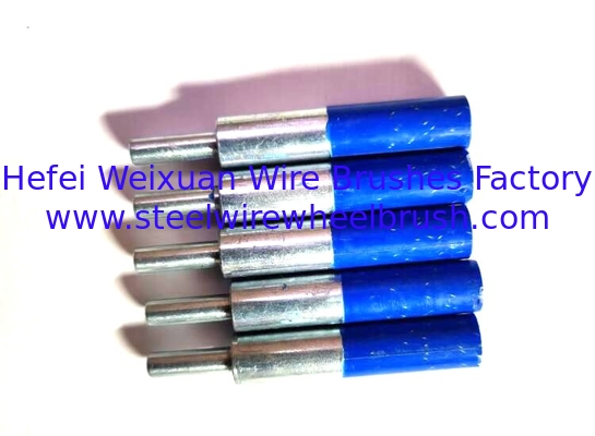 Standard Duty 12MM Polyflex Stem Mount Encapsulated End Brush for Burr Removal supplier
