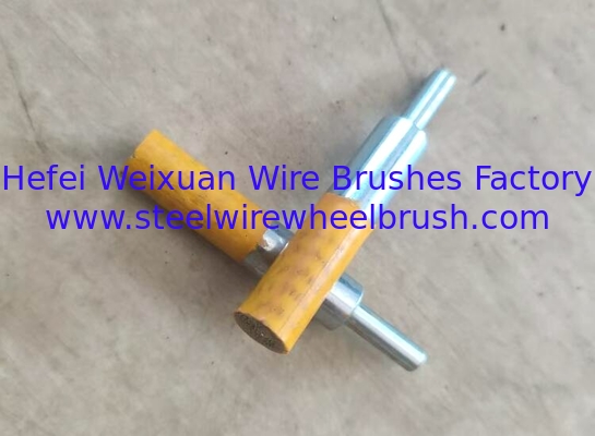 Standard Duty 12MM Polyflex Stem Mount Encapsulated End Brush for Burr Removal supplier