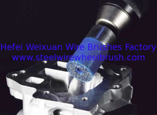 Standard Duty 12MM Polyflex Stem Mount Encapsulated End Brush for Burr Removal supplier