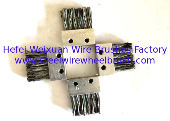 Long Lasting Aluminum Alloy Holder Strip Brush with Twisted Wire supplier