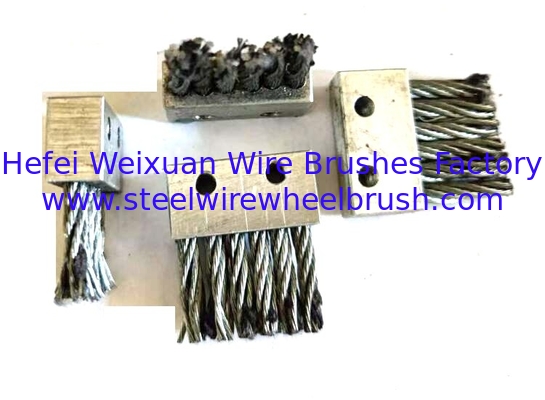 Long Lasting Aluminum Alloy Holder Strip Brush with Twisted Wire supplier