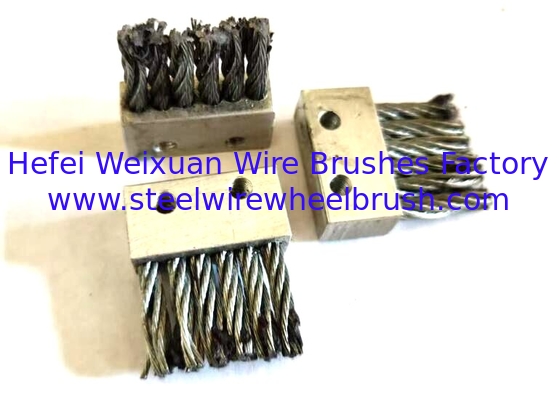 Long Lasting Aluminum Alloy Holder Strip Brush with Twisted Wire supplier