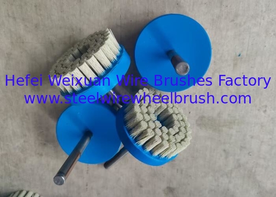 High Density 100mm Silicon Carbide Deburring Disc Brush with Shank supplier