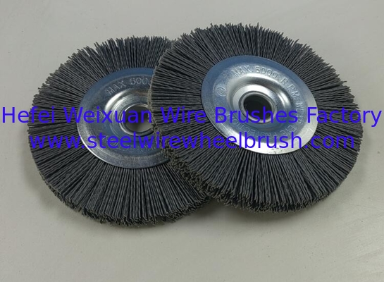 High Performance 150mm Diamond Abrasive Metal Hub Nylon Bristle Rotary Brush supplier