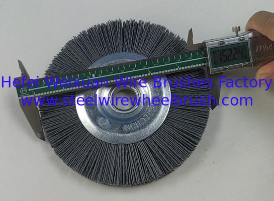 High Performance 150mm Diamond Abrasive Metal Hub Nylon Bristle Rotary Brush supplier