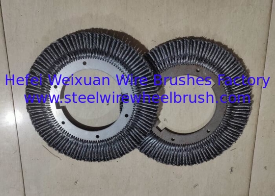 114 Knot Cutback Brush 420mm OD Twisted Knot Steel Wire Polishing Brush supplier