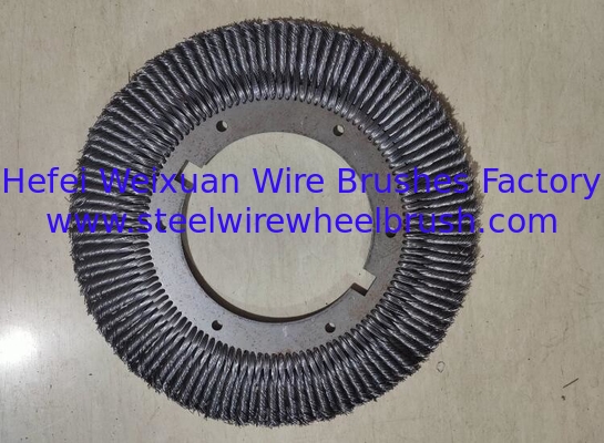 114 Knot Cutback Brush 420mm OD Twisted Knot Steel Wire Polishing Brush supplier