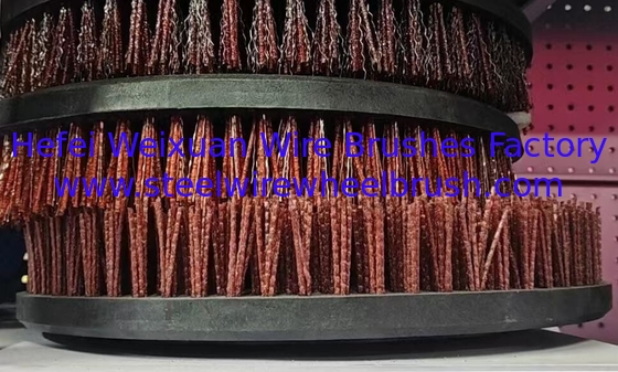 16 Inch OD Poly and Wire Combo Sweeper Brush For Road Cleaning supplier