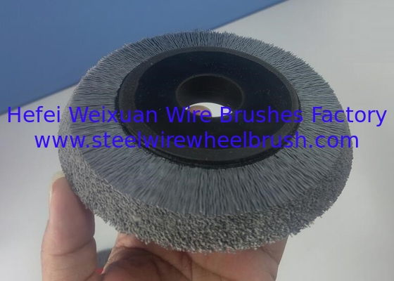 High Performance Trapezoidal 150 X 32 mm Industrial Round Nylon Brushes for Debur supplier