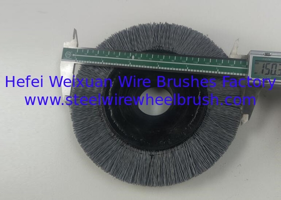 High Performance Trapezoidal 150 X 32 mm Industrial Round Nylon Brushes for Debur supplier