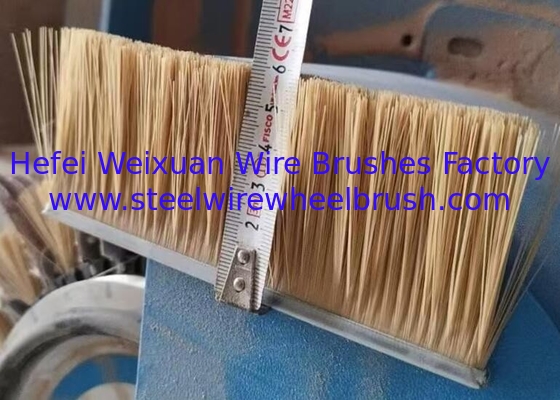 Metal Channel Sisal Bristle Strip Brushes 60cm Height For Polish Wood supplier