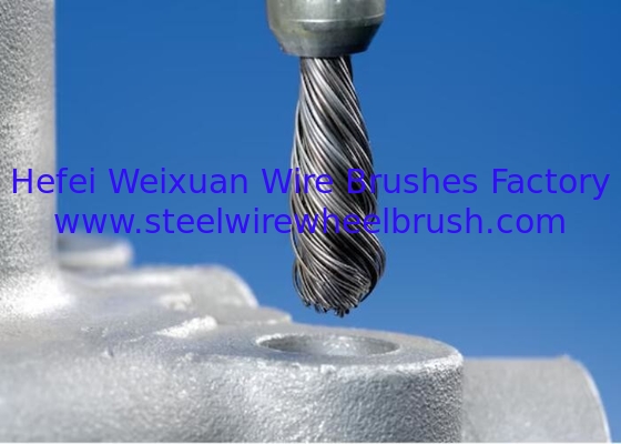 Solid Shank Single Twist Wire End Brush 10mm OD for Rust Paint Removal Tools supplier