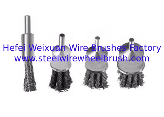 Solid Shank Single Twist Wire End Brush 10mm OD for Rust Paint Removal Tools supplier