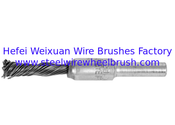Solid Shank Single Twist Wire End Brush 10mm OD for Rust Paint Removal Tools supplier