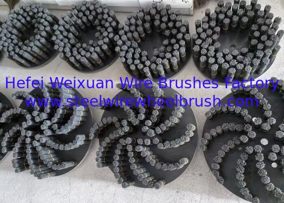Automotive Rims Aluminum Wheel Nylon Bristle Deburring Disc Brush With 460 Mm OD supplier