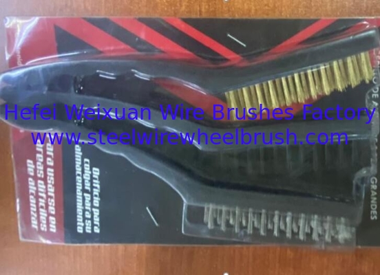 3Pcs Mini Wire Brush Set With Stainless Steel Brass and Nylon Bristles supplier