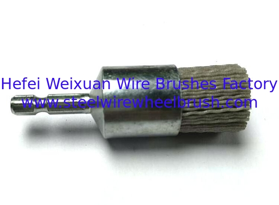 25mm Outer Diameter Abrasive Nylon End Brush With Hex Solid Shank supplier