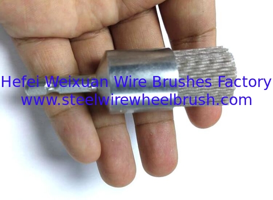 25mm Outer Diameter Abrasive Nylon End Brush With Hex Solid Shank supplier