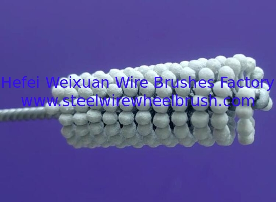 Custom 25mm Aluminum Oxide Flexible Cylinder Honing Tool Brush for Surface Finishing supplier
