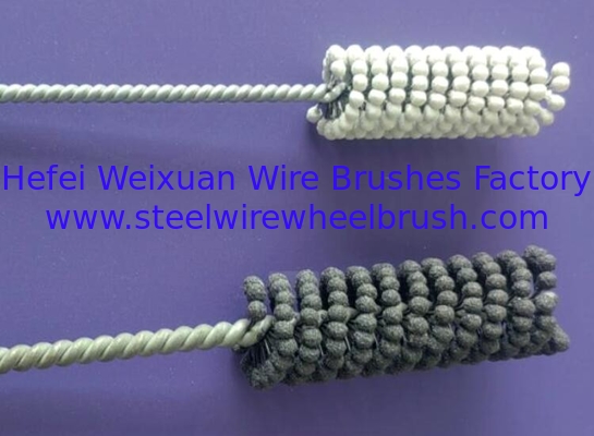 Custom 25mm Aluminum Oxide Flexible Cylinder Honing Tool Brush for Surface Finishing supplier
