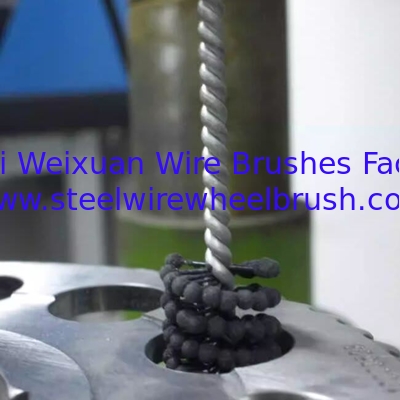 Custom 25mm Aluminum Oxide Flexible Cylinder Honing Tool Brush for Surface Finishing supplier