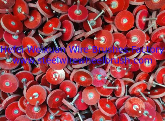106 MM Encapsulated Wheel Brush with 0.5 Inch Arbor hole for Rust Removal supplier