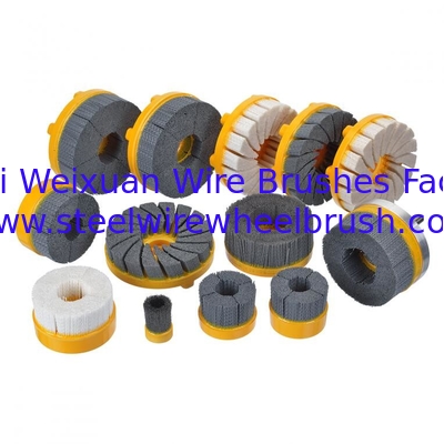Abrasive Nylon CNC Deburring Brush Disc 200mm for Surface Preparation supplier