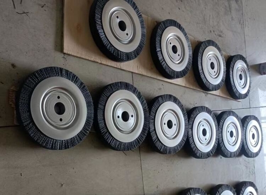High Performance 200mm Silicon Carbide Abrasives Wire Brush Wheel for Deburring supplier