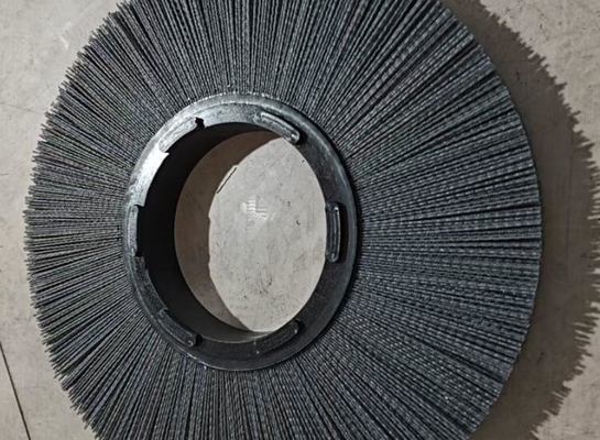 250mm Composite Hub Abrasive Nylon Wheel Brushes Deburr Hard Metal Parts supplier