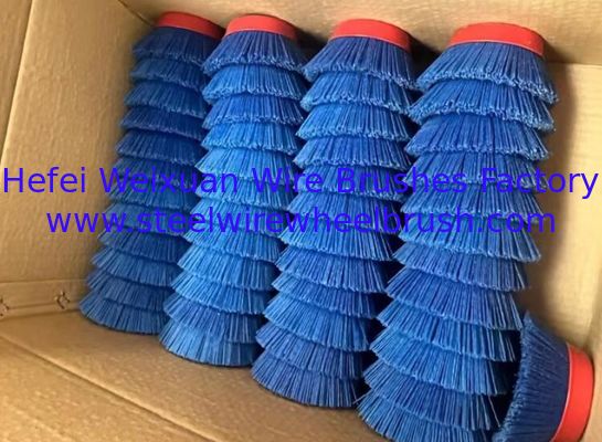 80mm Blue Abrasive Nylon Cup Brush for Efficient Deburring supplier