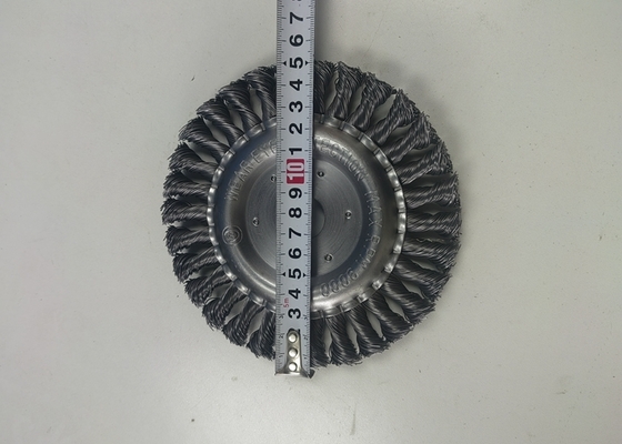 High Efficiency 6 Inch Twisted Knot Circular Brush for Pipeline Descaling supplier