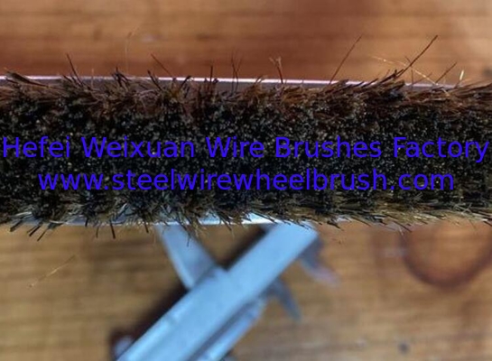 Industrial Pig Hair Stenter Wheel Brush 240mm for Textile Finishing Machine Cleaning supplier