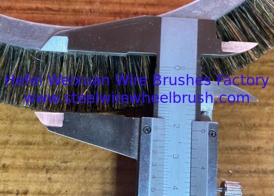 Industrial Pig Hair Stenter Wheel Brush 240mm for Textile Finishing Machine Cleaning supplier