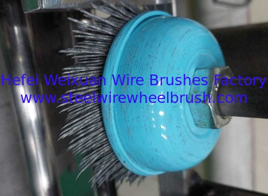 Durable 3 inch Nylon Abrasive Cup Brush for Removing Paint and Corrosion supplier