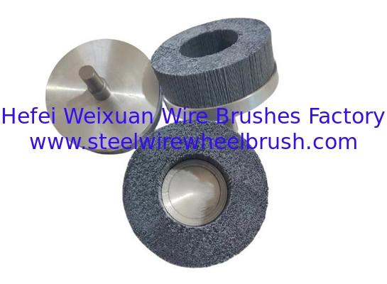 Abrasive Discs Turbine Deburring Brushes with Metal Base and Shank for Metalworking supplier
