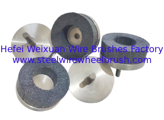 Abrasive Discs Turbine Deburring Brushes with Metal Base and Shank for Metalworking supplier
