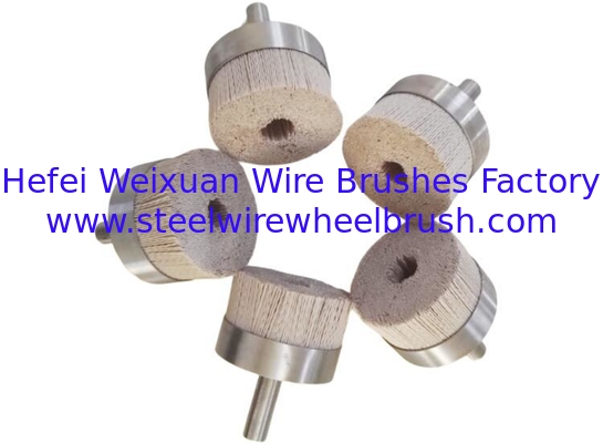 Abrasive Discs Turbine Deburring Brushes with Metal Base and Shank for Metalworking supplier