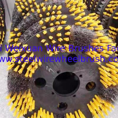 12Inch Industrial Yellow Nylon Bristle Underwater Deck Hull Cleaning Brush for Ship Hull Cleaning supplier