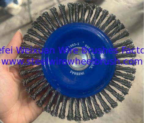 7 Inch OD Stringer Bead Knot Wire Wheel Brushes for Weld Cleaning supplier