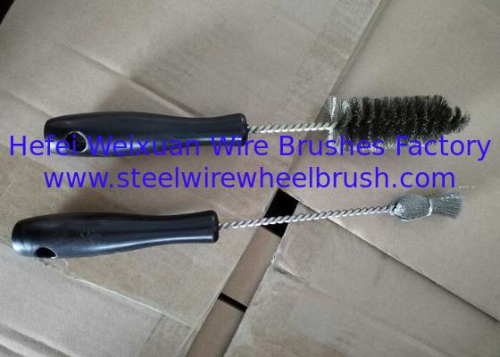 Injector Sleeve Cup Bore Seat Cleaning Brush, Professional Car Fuel Brush With Handle, Stainless Steel Diesel Brush supplier