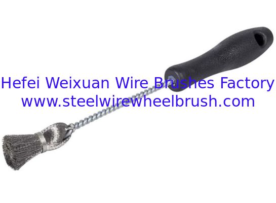 Injector Sleeve Cup Bore Seat Cleaning Brush, Professional Car Fuel Brush With Handle, Stainless Steel Diesel Brush supplier