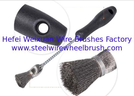 Injector Sleeve Cup Bore Seat Cleaning Brush, Professional Car Fuel Brush With Handle, Stainless Steel Diesel Brush supplier