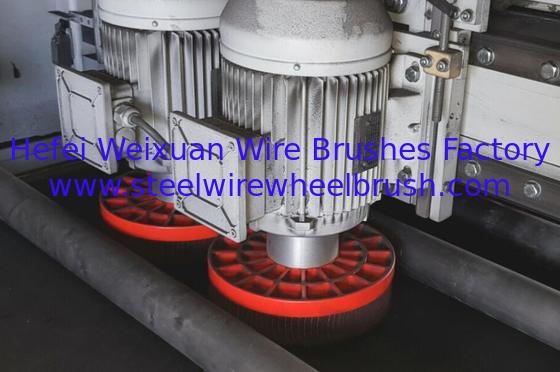 Double Layer SandingPaper with Scouring Pads Deburring Discs Brush 300mm for Finishing Metal Surfaces supplier