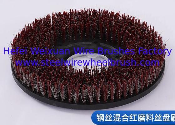 Powerful 12 Inch Diameter Abrasive Filament Floor Scrubber Brush for Cleaning Tile surfaces supplier