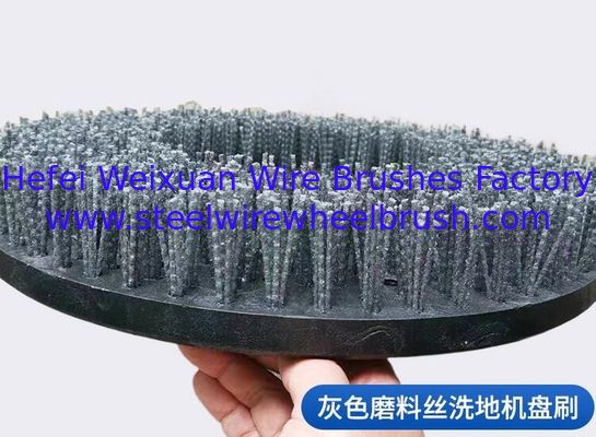 Powerful 12 Inch Diameter Abrasive Filament Floor Scrubber Brush for Cleaning Tile surfaces supplier