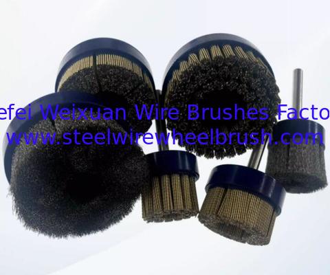 Floor Grinding Machine 75mm Diameter Knotted Brass Wire Disc Brush supplier