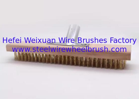 Heavy Duty Outdoor Yard Stiff Steel Wire Broom Head, Sweeping Brush for Deck Scrub Decking supplier